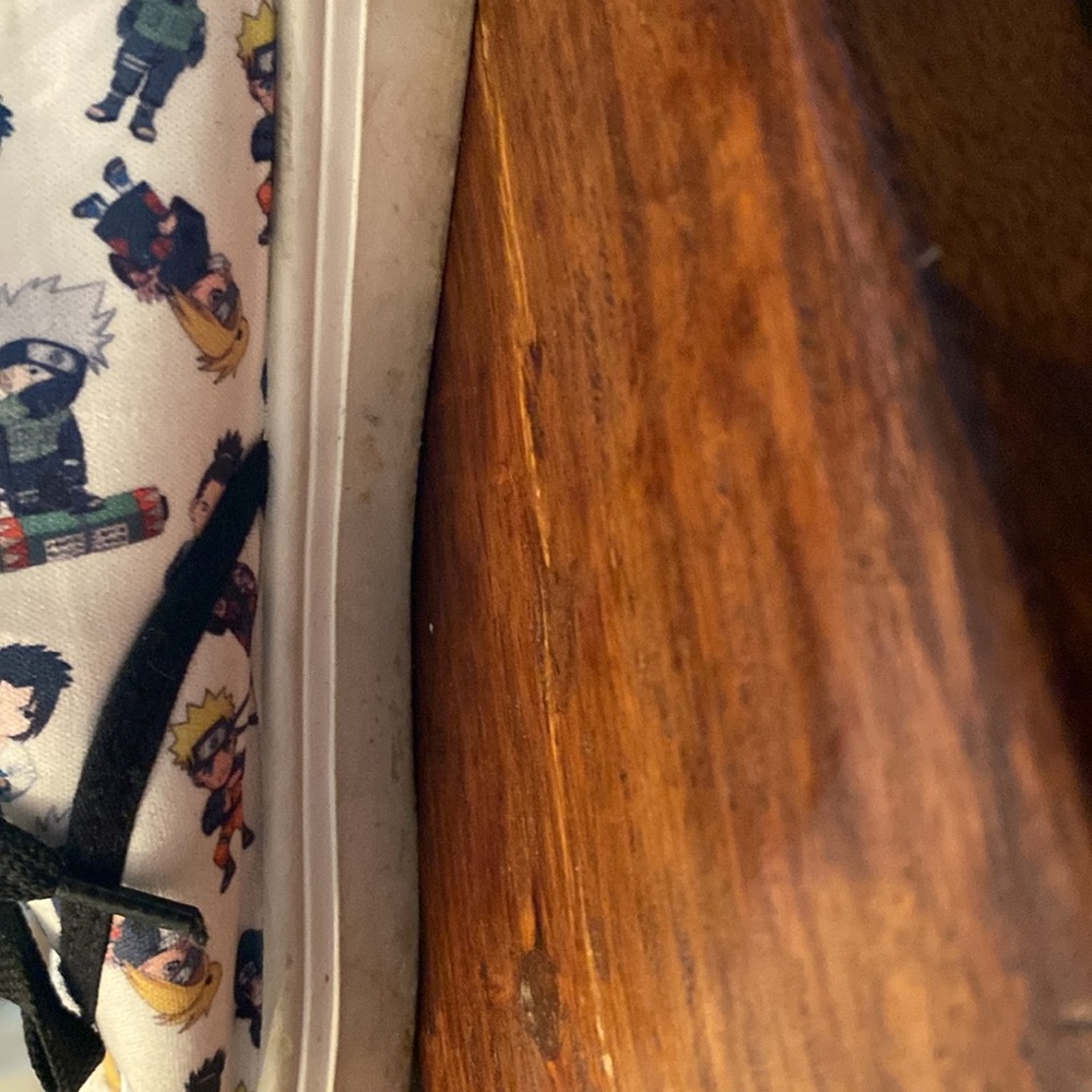 2007 Hot Topic Naruto Shippuden Low Top Sneakers white & black GUC size 7 - Picture 6 of 8